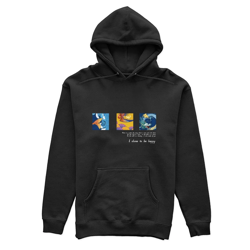 Drachen und Phönix Kunstmotiv Damen Pullover Hoodie