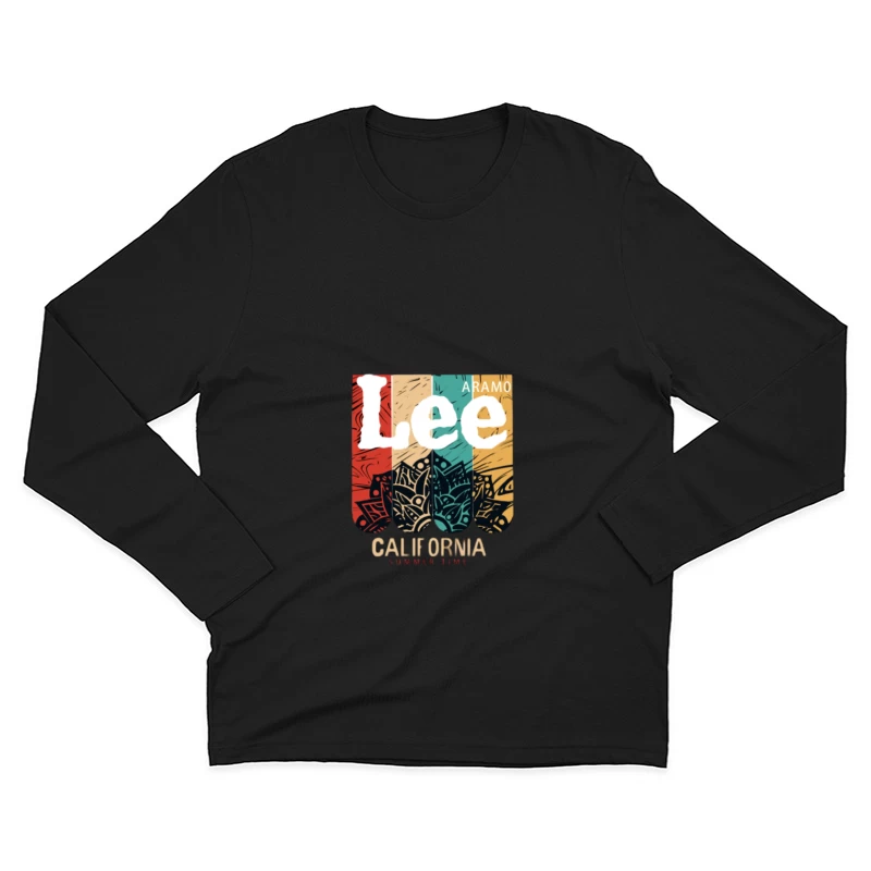 Kalifornien Sommermuster Herren Langarm T-Shirt