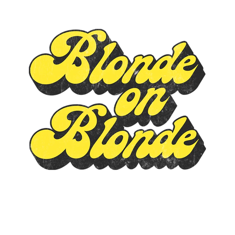 Blonde on Blonde  Vintage Faded Style Fan Design Tapestry