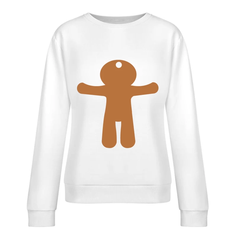 Silhouette de bonhomme en pain d'épice Femme Sweat-shirt à enfiler