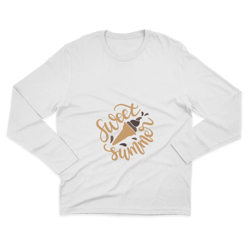 Douce Été avec Glace Homme Manches Longues T-Shirt