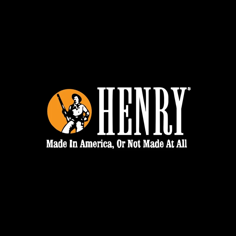 Henry Rifles Vintage Logo with American Manufacturing Slogan Desk Mat