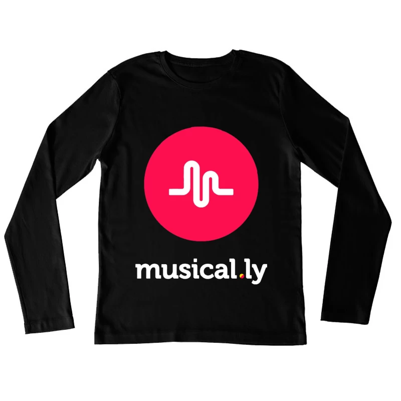 Musical.ly Social Media App Logo Design Female Long Sleeve T-Shirt