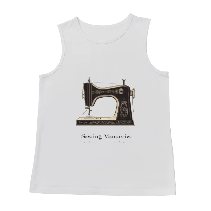 Vintage Sewing Machine: Crafting Memories and Nostalgia Male Tank Top