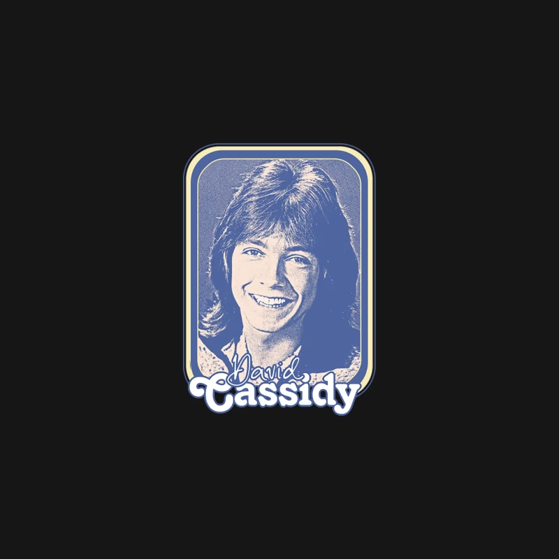 David Cassidy  Retro 1970s Aesthetic Fan Design Desk Mat