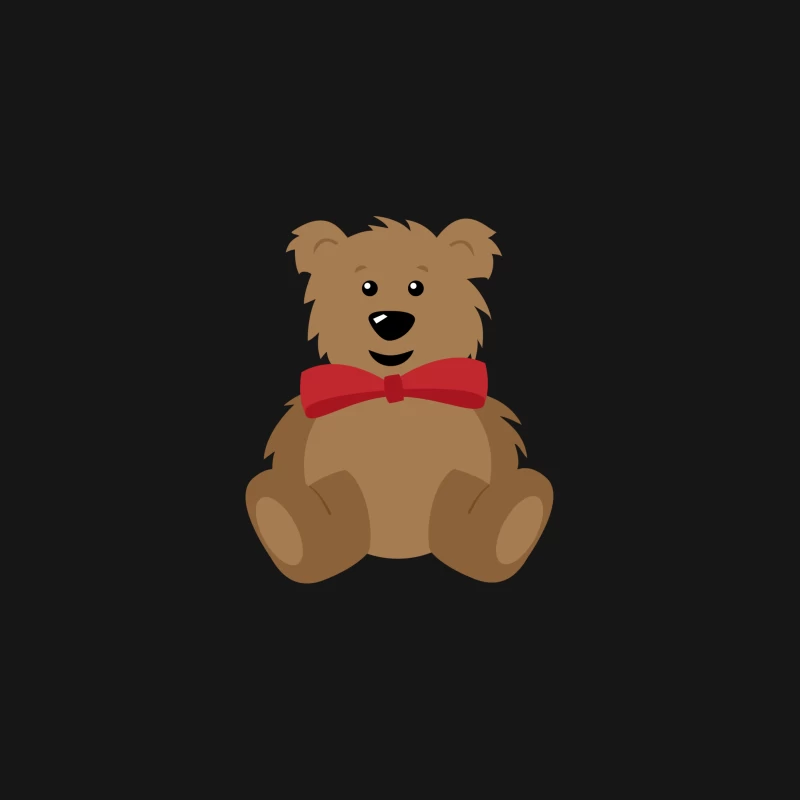 Ours en peluche avec nœud papillon rouge Femme T-Shirt