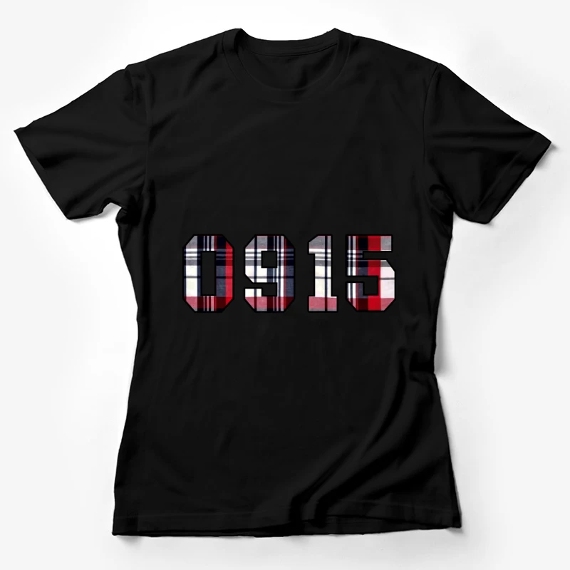 Karomuster-Zahlenkunst Damen T-Shirt
