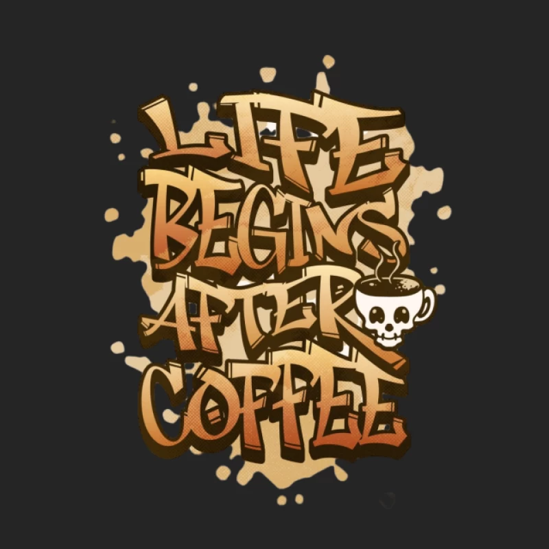La vie commence après le café Homme Sweat-shirt à enfiler