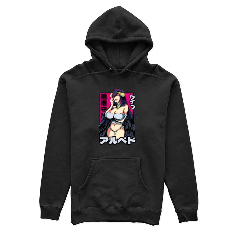 Anime-Charakter mit Hörnern im dunklen Stil Damen Pullover Hoodie
