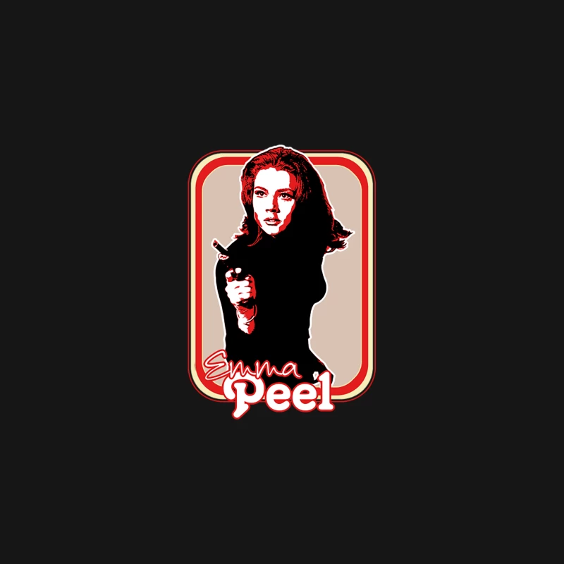 Emma Peel  Retro 60s Fan Art Design Desk Mat