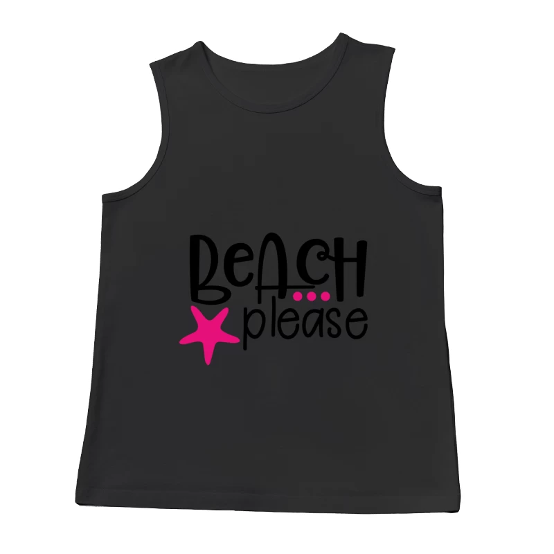 Design ludique 'Beach Please' avec étoile de mer Homme Débardeur