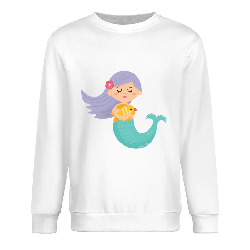 Petite sirène avec poisson Homme Sweat-shirt à enfiler