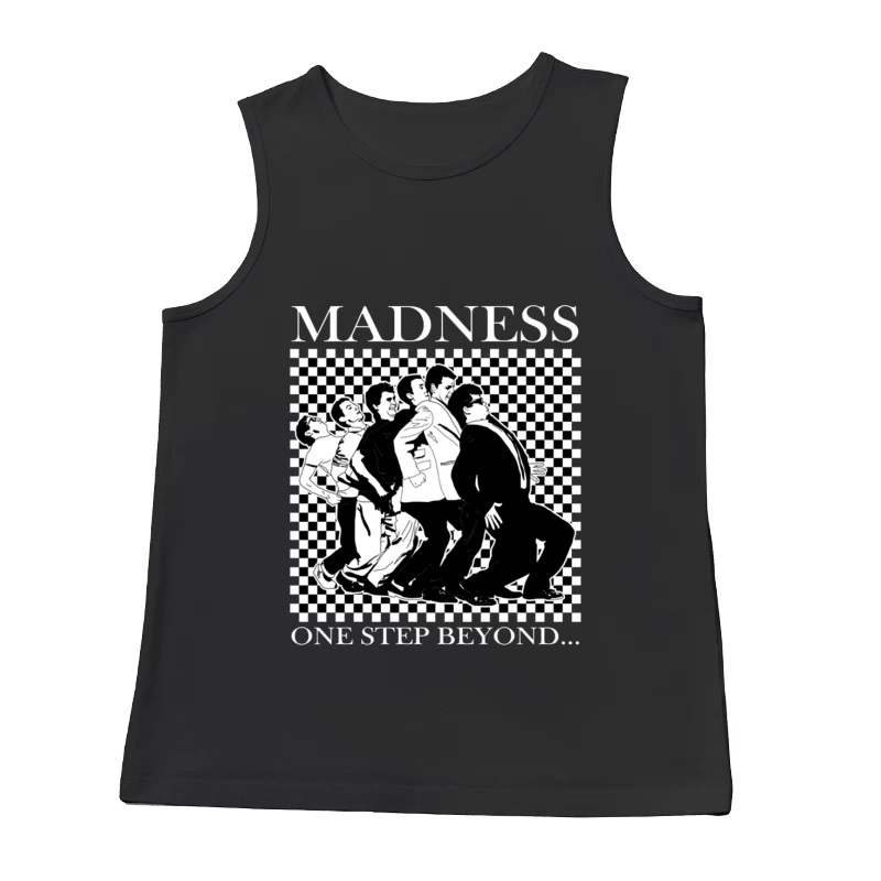 Madness "One Step Beyond" Album Art with Dancing Figures Male Tank Top