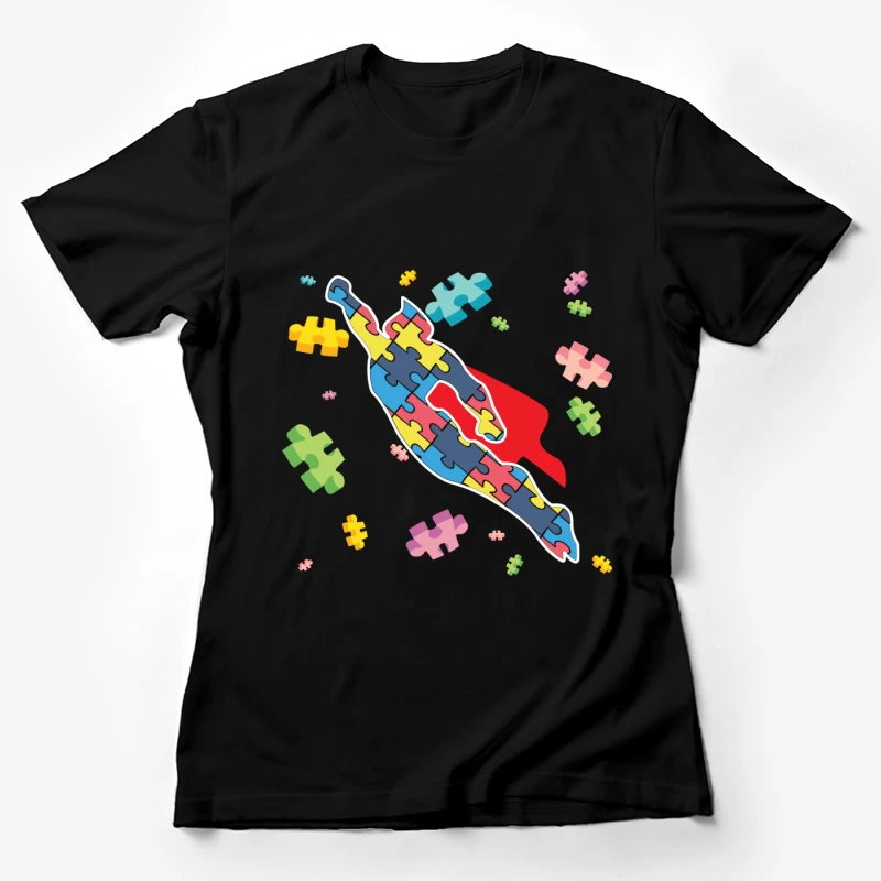 Super-héros en puzzle Femme T-Shirt