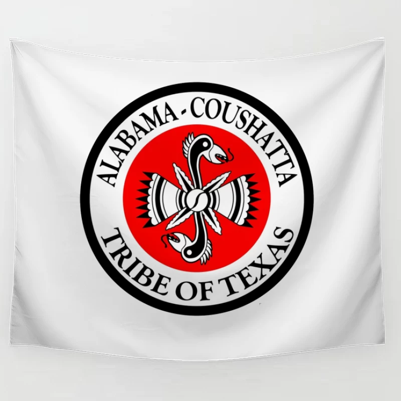 Alabama-Coushatta Tribe of Texas Official Seal Logo Tapestry