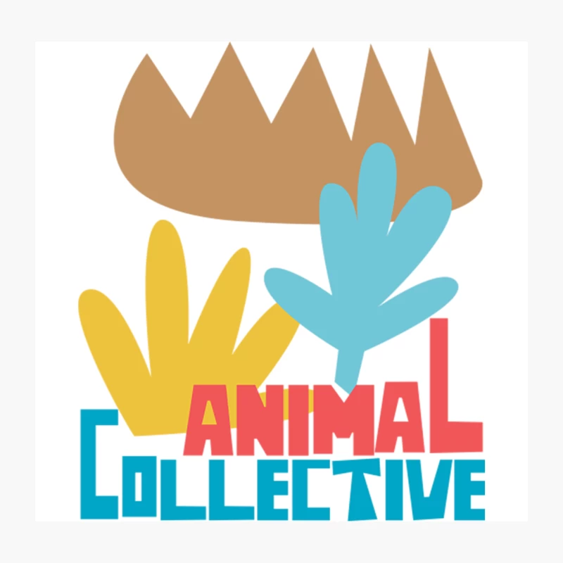animal collective  retro look fan art design Throw Pillow