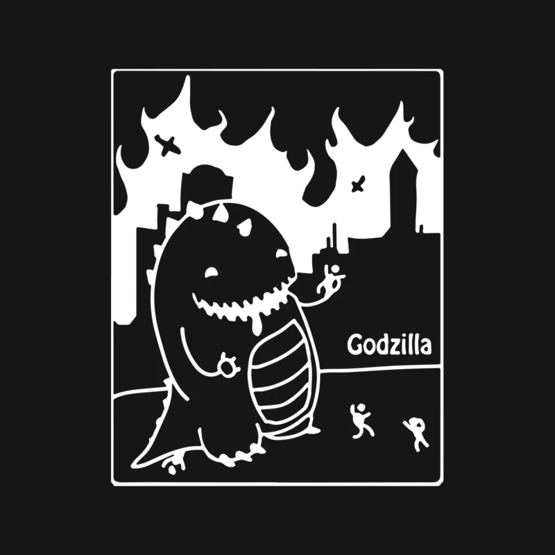 Cute Godzilla Mouse Pad