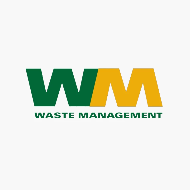 Waste Management (WM) Corporate Logo in Green and Yellow Cotton Tote Bag