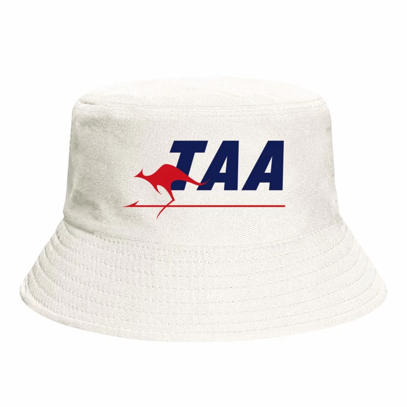 TAA (Trans Australia Airlines) Vintage Logo with Red Kangaroo Bucket Hat