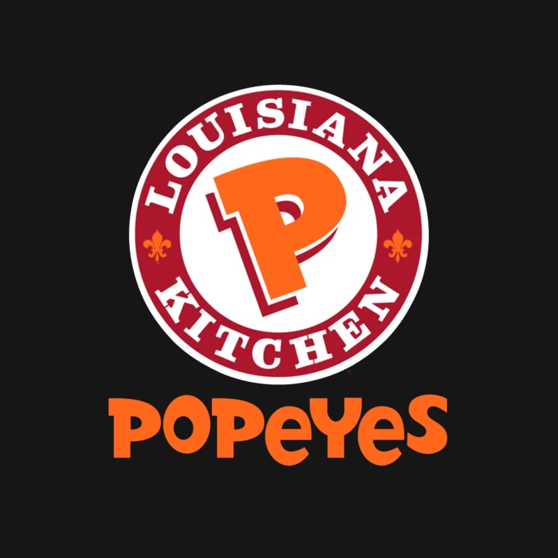 Popeyes Louisiana Kitchen Restaurant Logo Design Male Long Sleeve T-Shirt