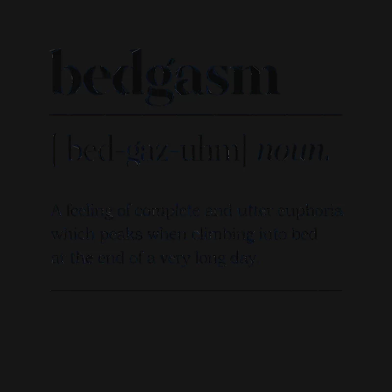 Bedgasm Definition Typographic Design Mouse Pad