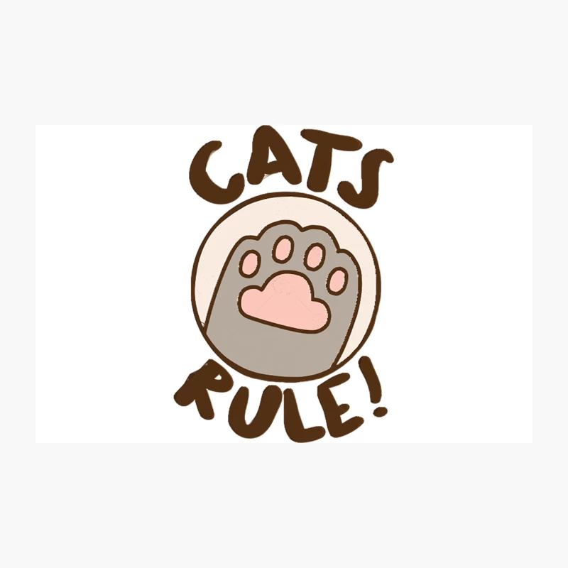 Cats Rule! Cat Lover Artwork Travel Mug