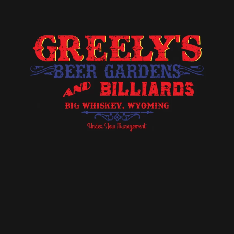 Greelys Beer Garden & Billiards from Unforgiven - distressed Mouse Pad