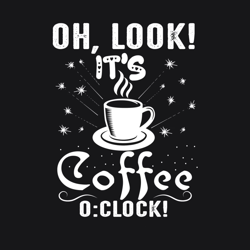 Affiche Café O'Clock au Style Rétro Femme Sweat à capuche