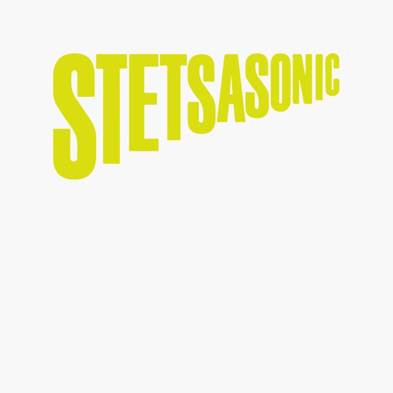 Yellow Stetsasonic Typography Logo Cotton Tote Bag