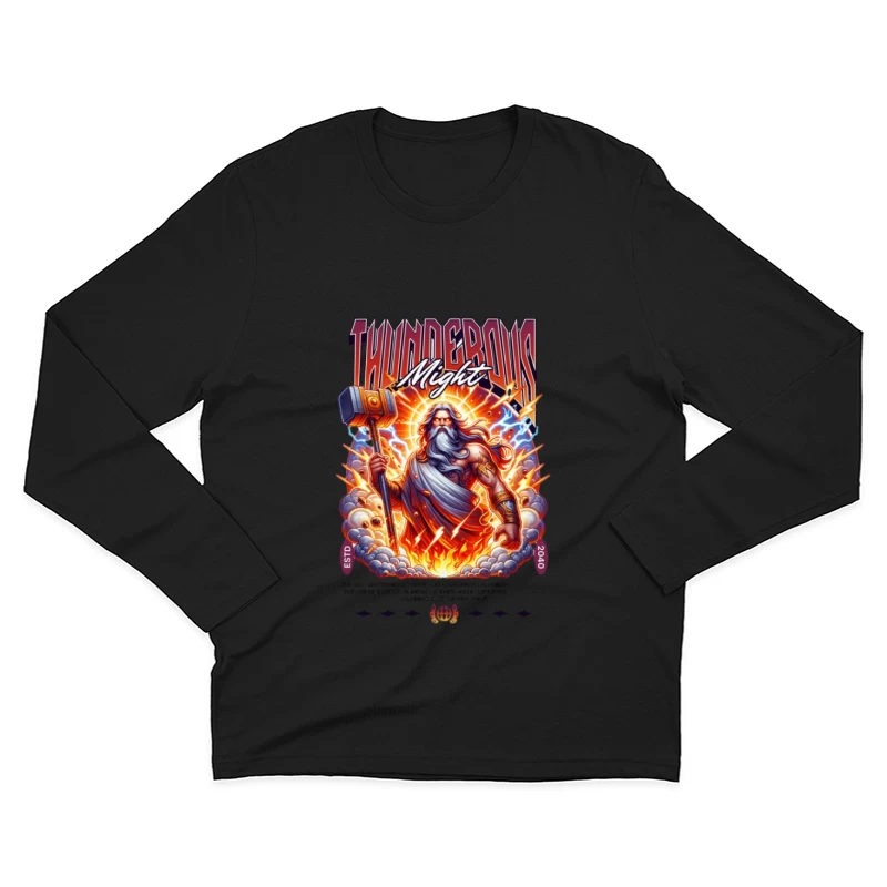 Puissance Tonitruante du Dieu Homme Manches Longues T-Shirt