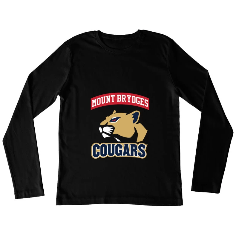 Mount Brydges Cougars Team Logo Female Long Sleeve T-Shirt