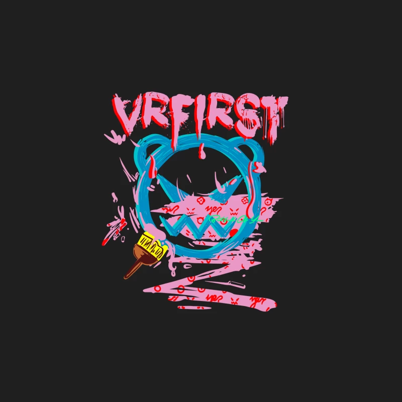 Buntes Graffiti-Design mit VR-Elementen Herren Tanktops