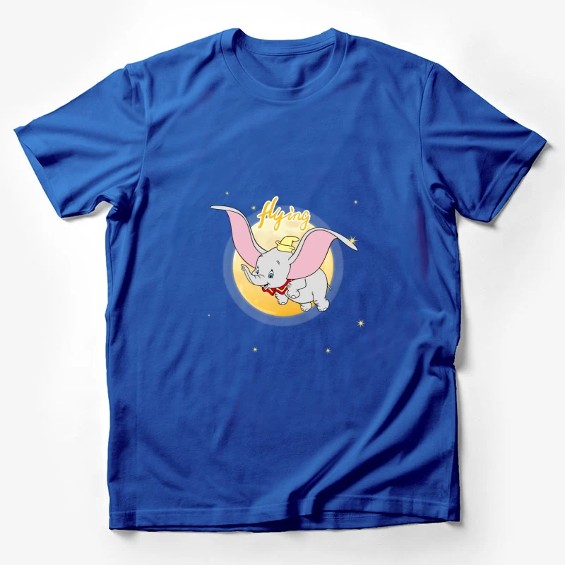 Fliegender Elefant im Mondlicht Herren T-Shirt