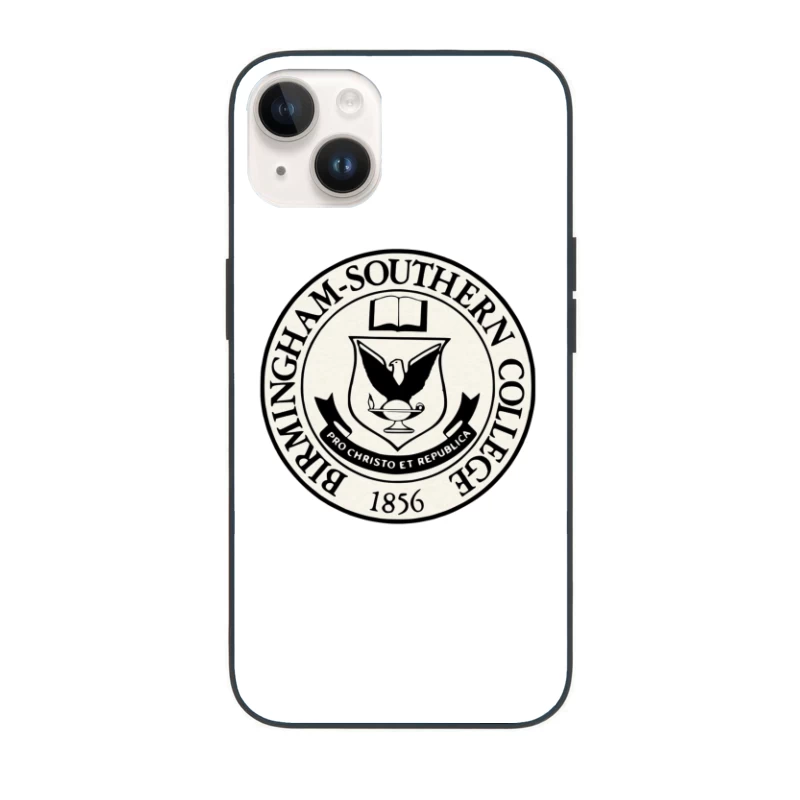 Official Seal of Birmingham-Southern College Founded 1856 iPhone Case