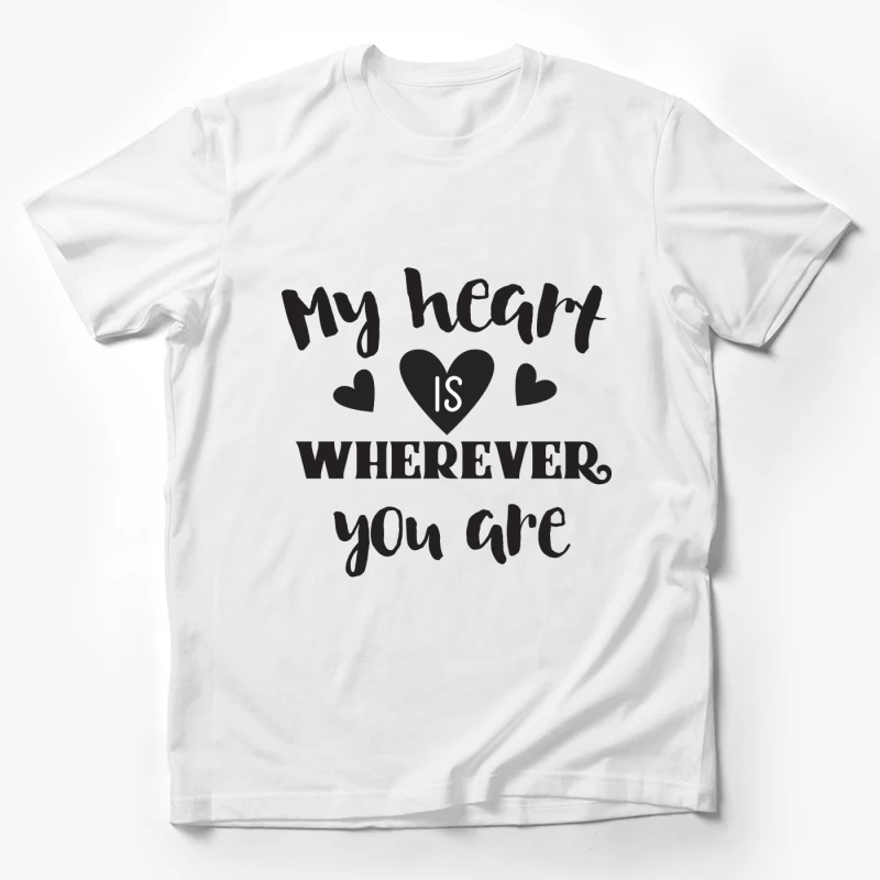 Citation romantique avec coeurs Homme T-Shirt