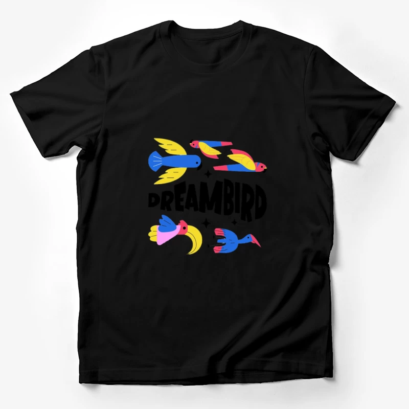 Illustration d'Oiseaux de Rêve Colorés Homme T-Shirt
