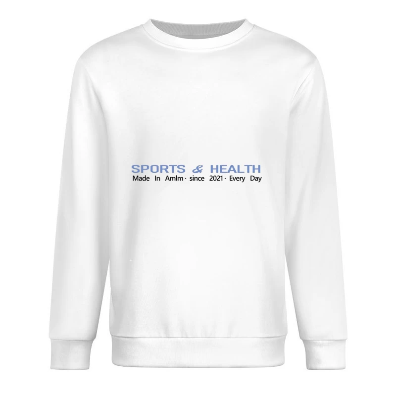 Sport und Gesundheit Logo Herren Pullover Sweatshirt