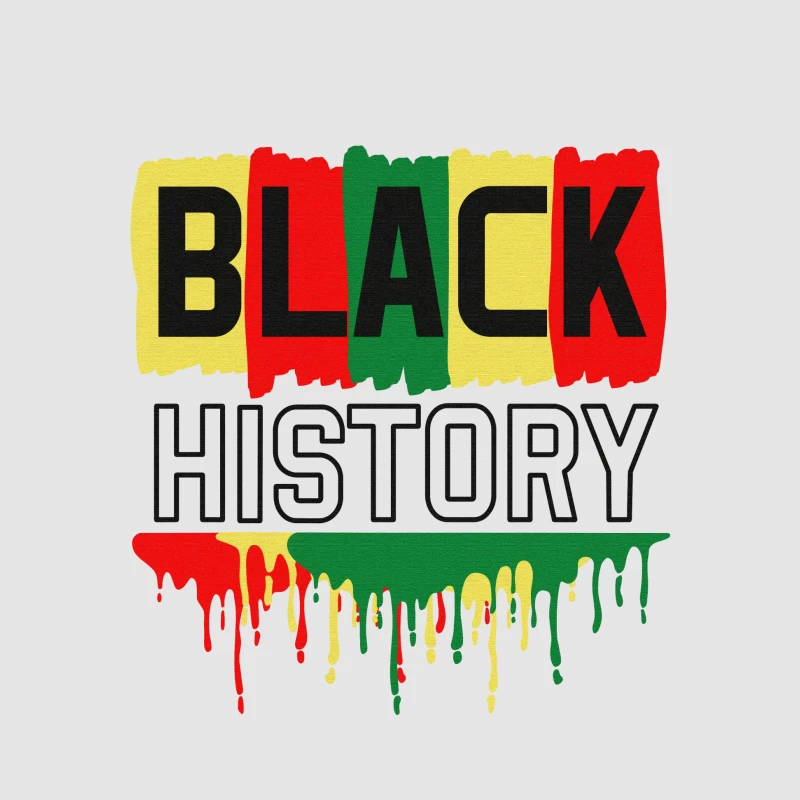 Black History Design mit Farben Rot, Gelb und Grün Herren Pullover Hoodie