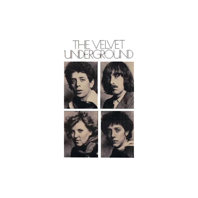 Vintage Black and White Portrait Collection of The Velvet Underground Band Members Tapestry