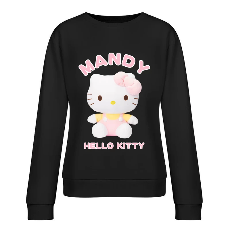 Mandy Hello Kitty in Rosa Damen Pullover Sweatshirt