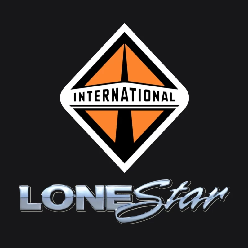 International Lonestar Truck Manufacturing Logo Design Male Pullover Hoodie