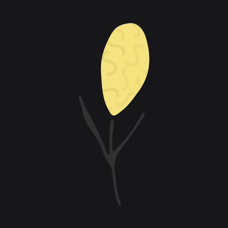 Illustration de branche jaune Homme Sweat à capuche