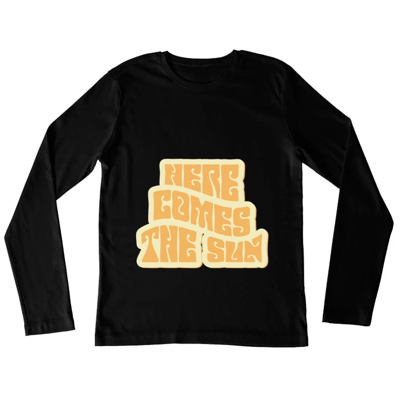 Retro Zitat Design - Sonnenmotiv Damen Langarm T-Shirt