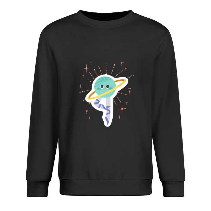 Niedlicher Saturn im Ballett Herren Pullover Sweatshirt