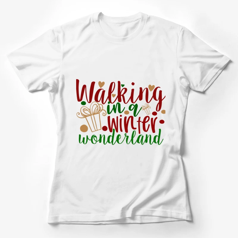 Promenade dans un Pays des Merveilles d'Hiver Femme T-Shirt