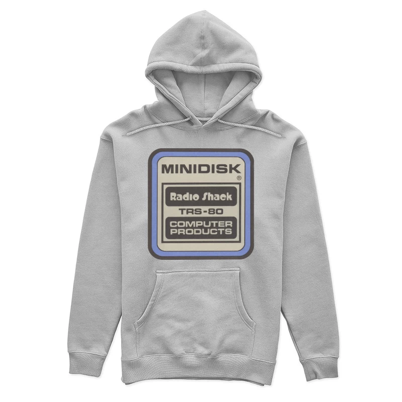 Vintage Radio Shack TRS-80 Minidisk Computer Products Label Female Pullover Hoodie