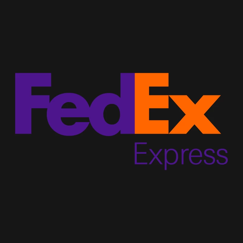 FedEx Express Corporate Logo Design in Purple and Orange Desk Mat