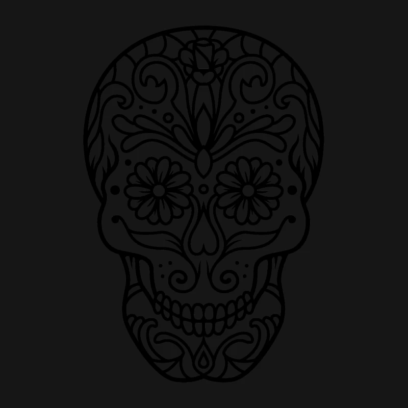 Crâne décoratif Día de Muertos Femme T-Shirt