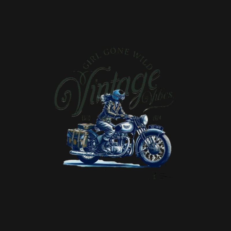 Vintage Motorradfahrer Design Herren T-Shirt
