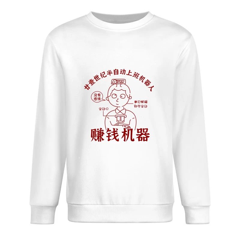 Roboter mit Emotionen: Automatischer Geldverdiener Herren Pullover Sweatshirt